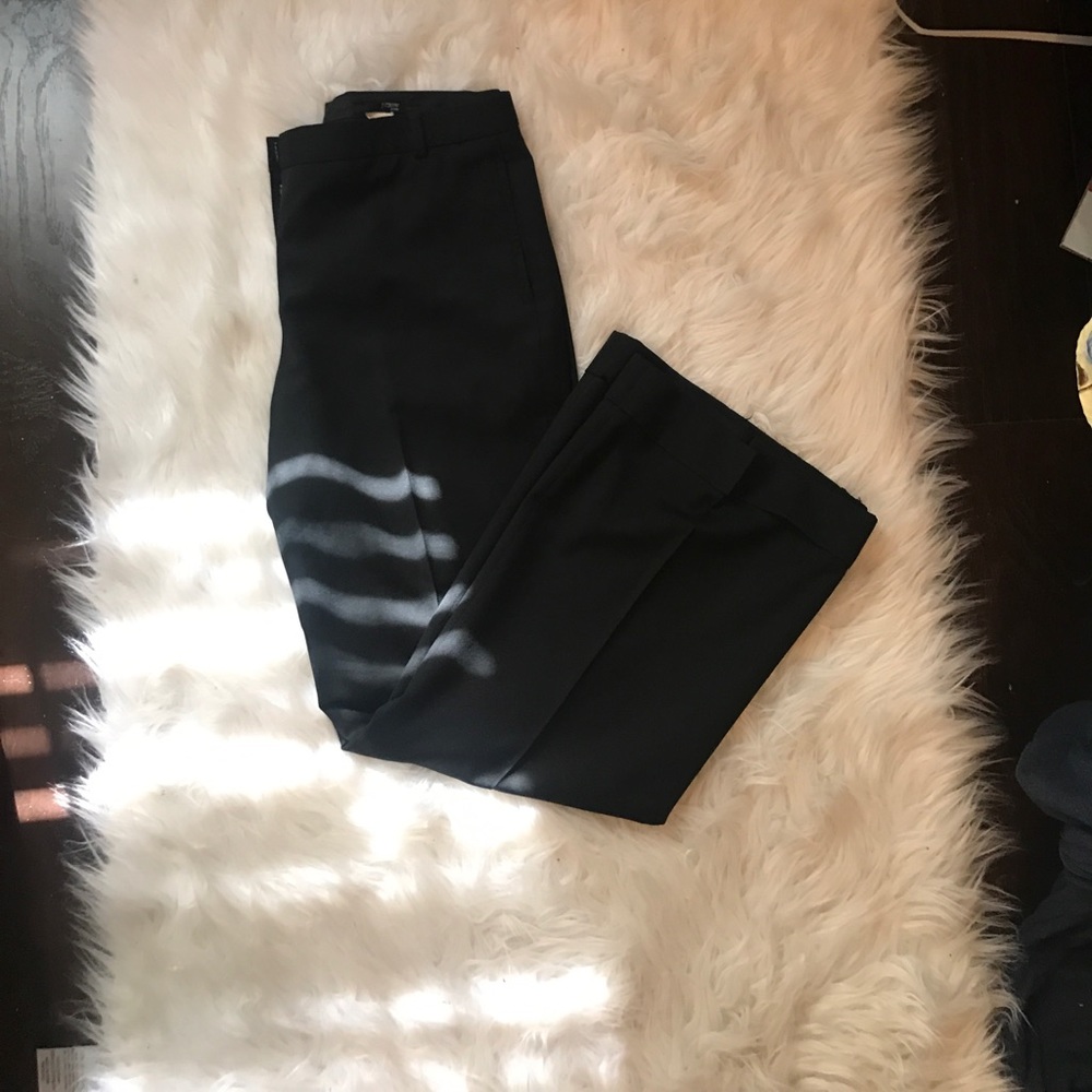 J crew black slacks size petite 4